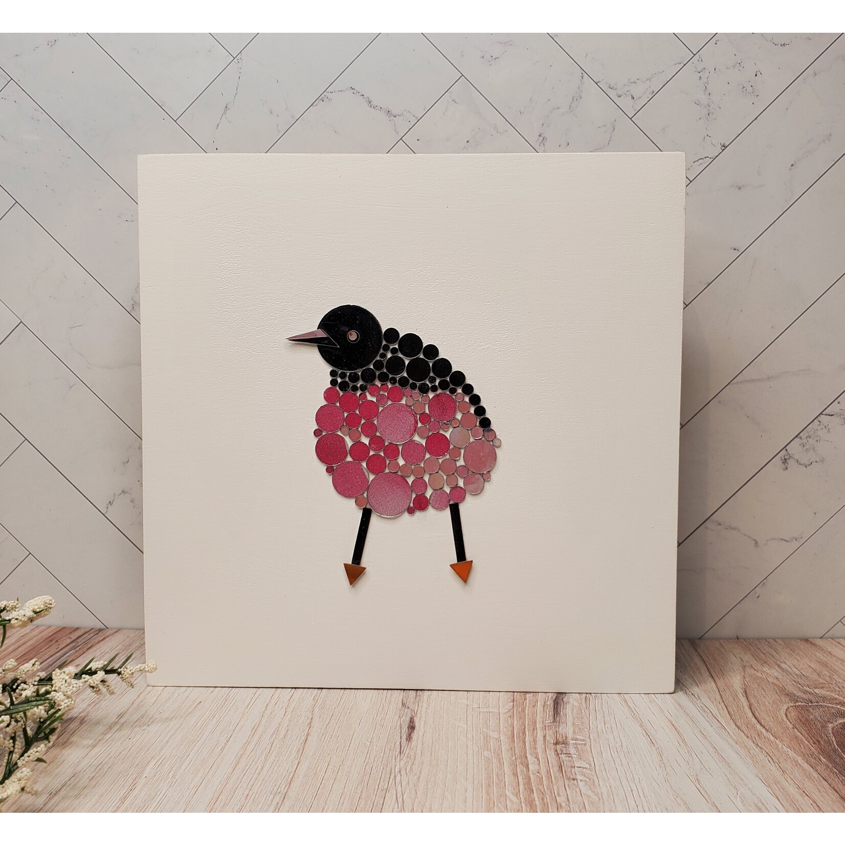 Daniela Schnebly "Good Day Mr. Pink" - 8x8"