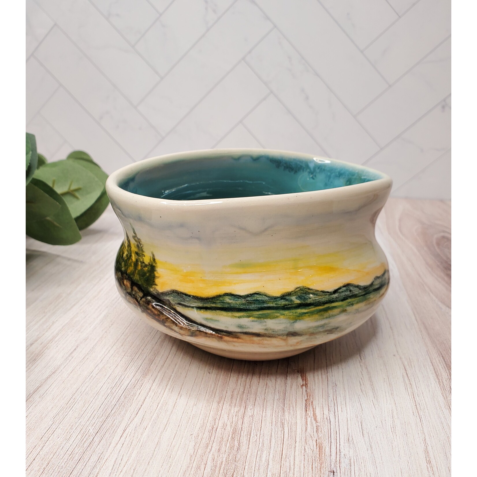 Elaine Randall "Tahoe Sunset" Bowl /Vase