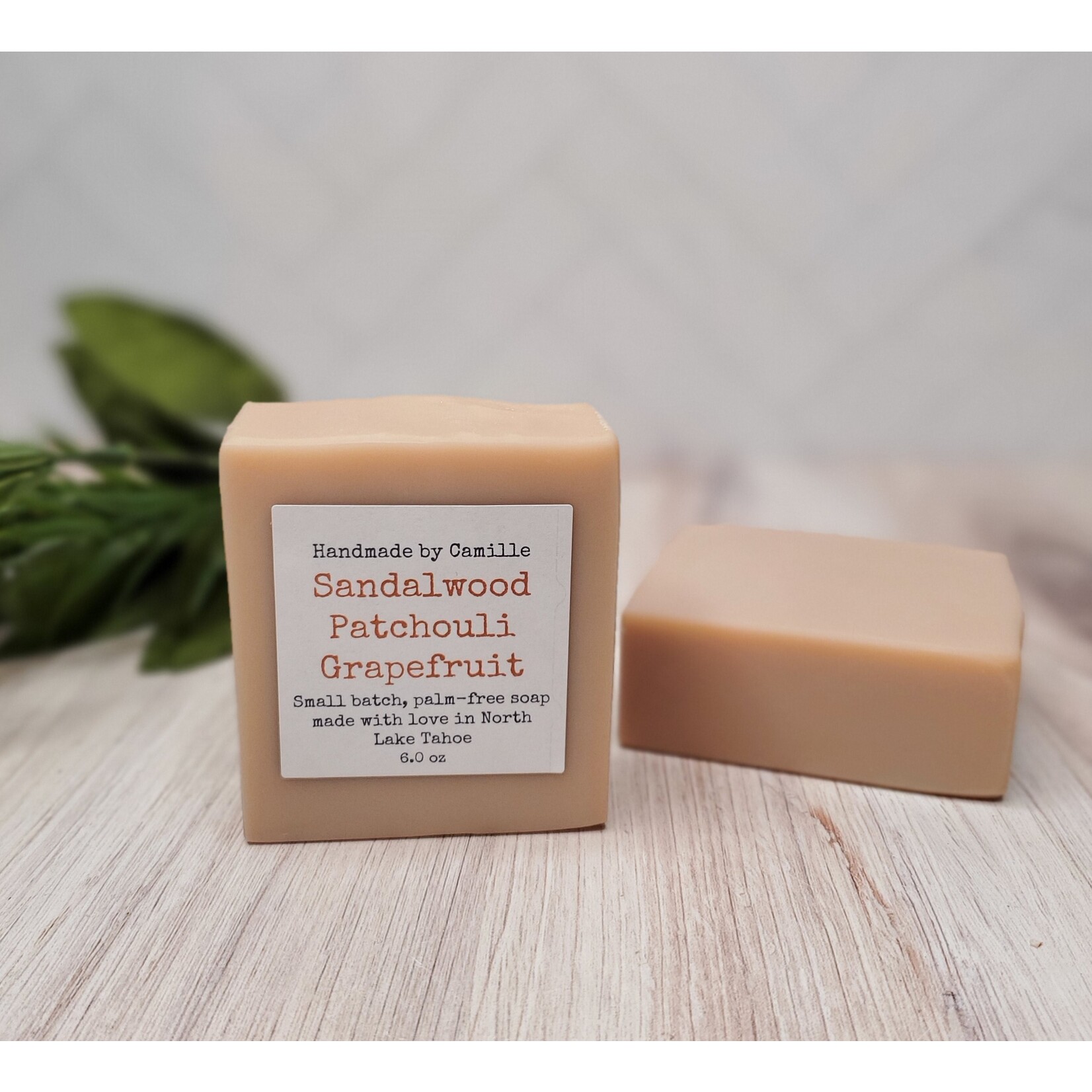 Handmade by Camille Soap - Sandalwood, Patchouli, Orange