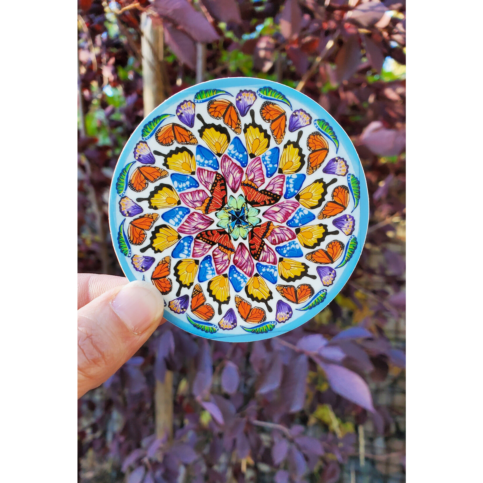 Stirling Studios Butterfly Mandala Sticker