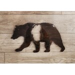 Donna Kotey Black Bear Wall Hanging - Walking w/ Lake Cutout - BB11