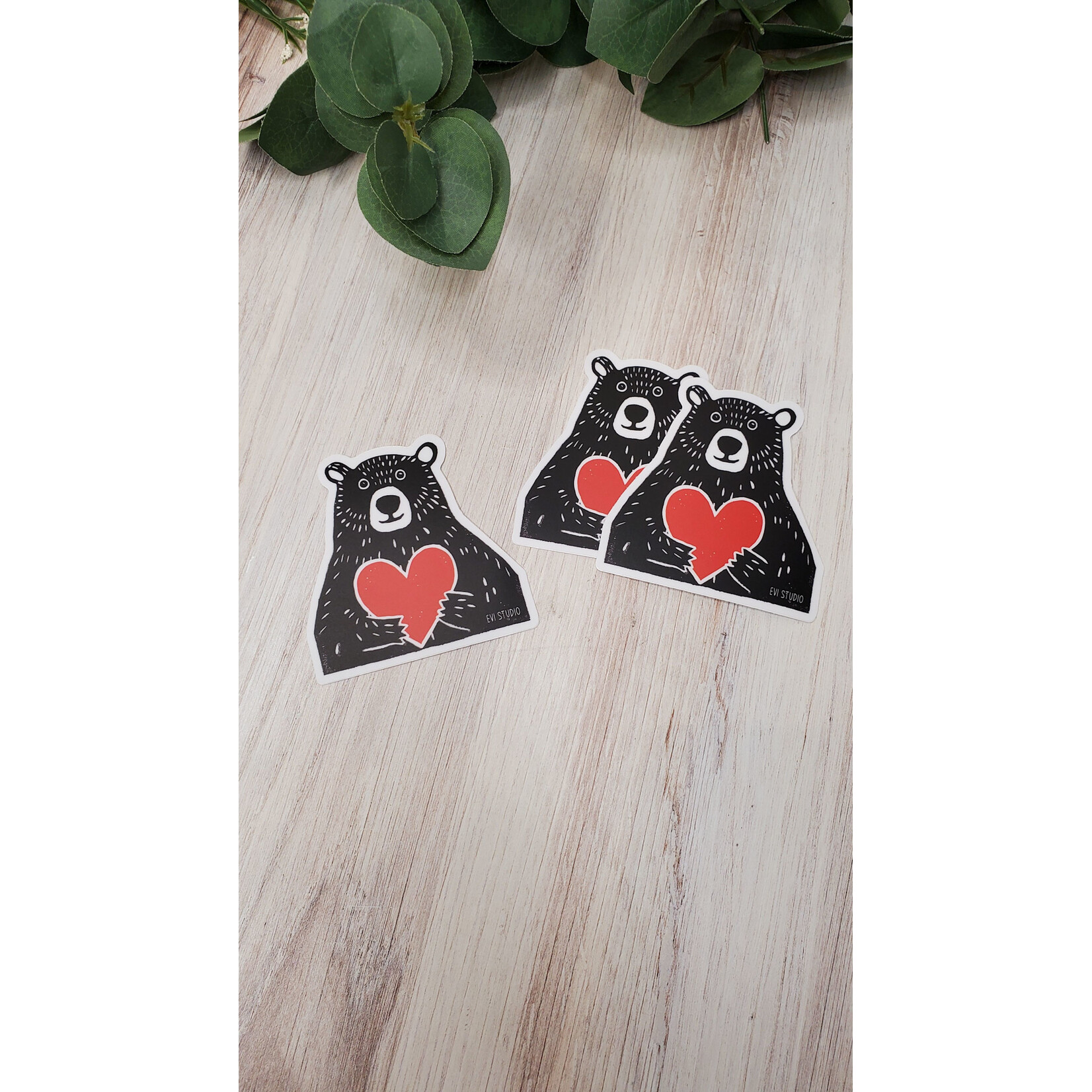 Evi Studio Bear Love Sticker