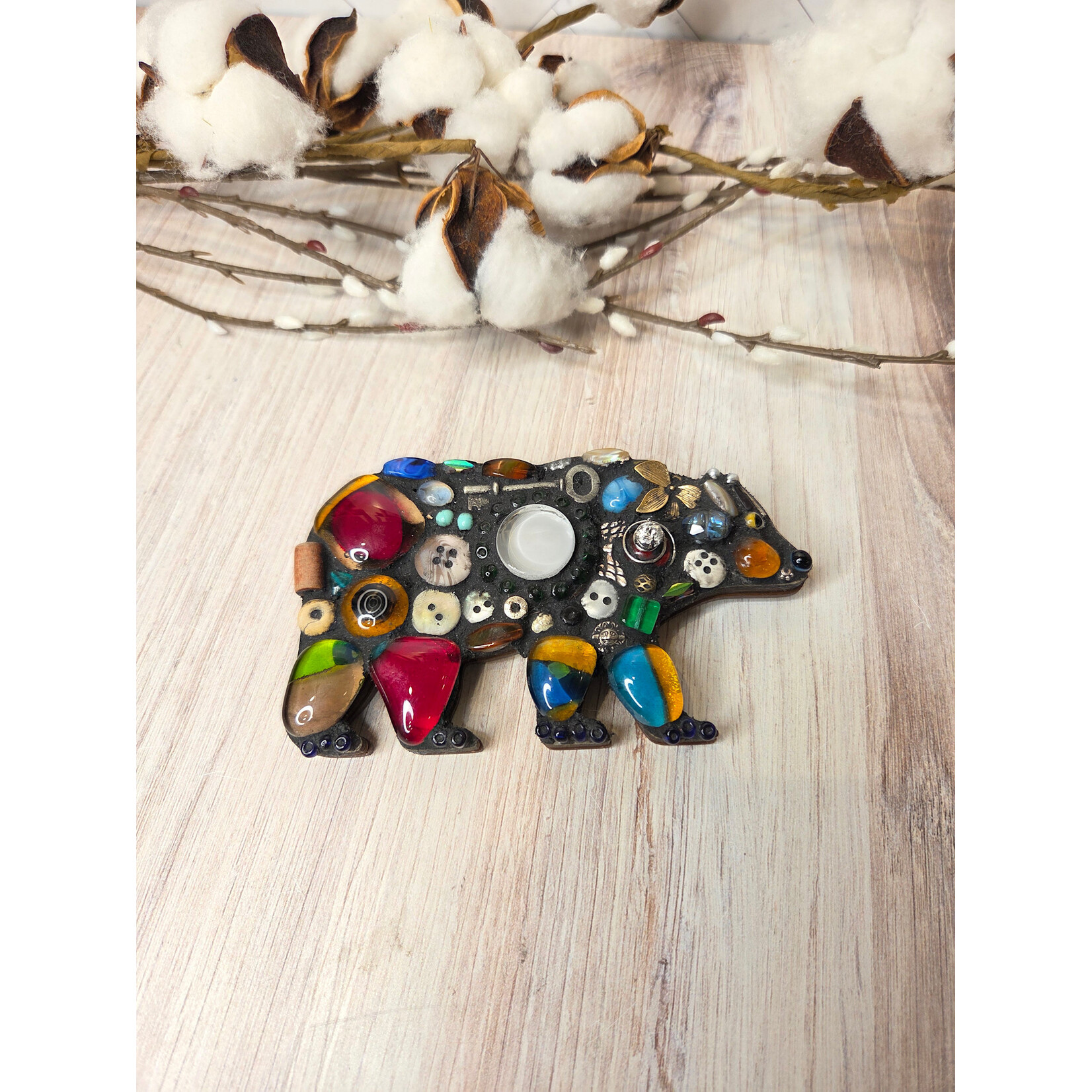 LoKo Bear Mosaic Mini Wall Art - 5x3"