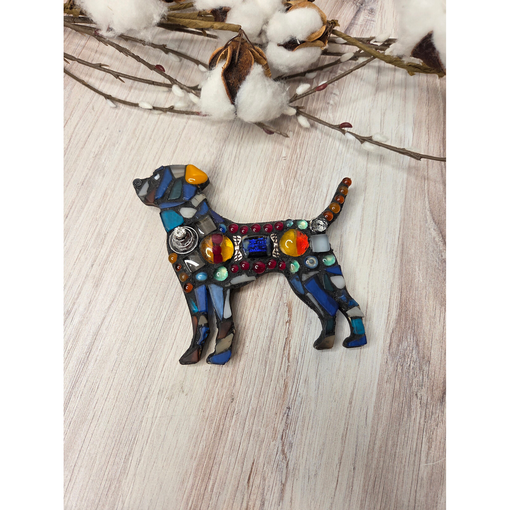 LoKo Dog Mosaic - Mini Wall Art - 5x4.25"