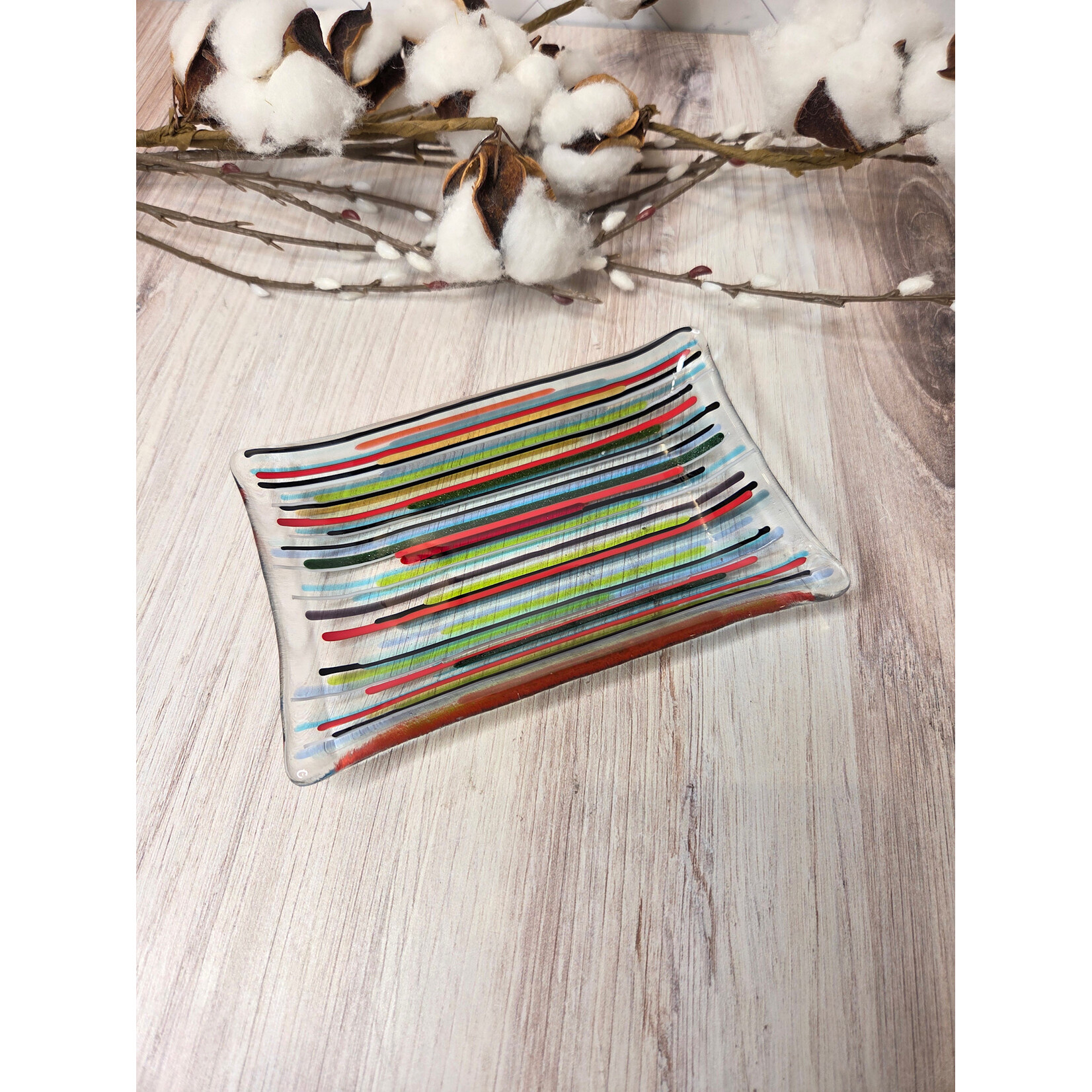 LoKo Multi Colored Soap Dish - 5.5 x 3.5"