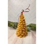 Kendra Romo Beeswax Candle - Tall Pinecone Tree