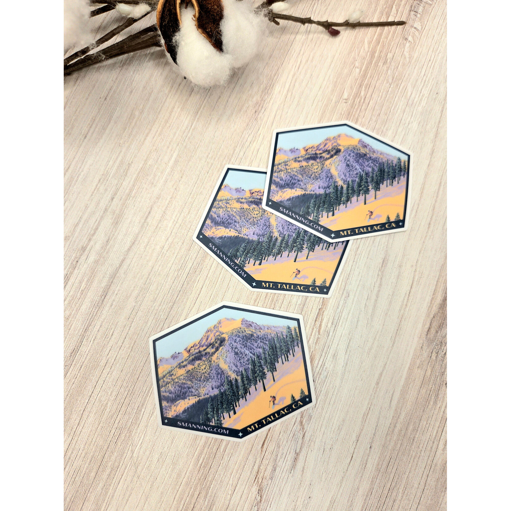 Sarah Manning Mt. Tallac Sticker - 3"