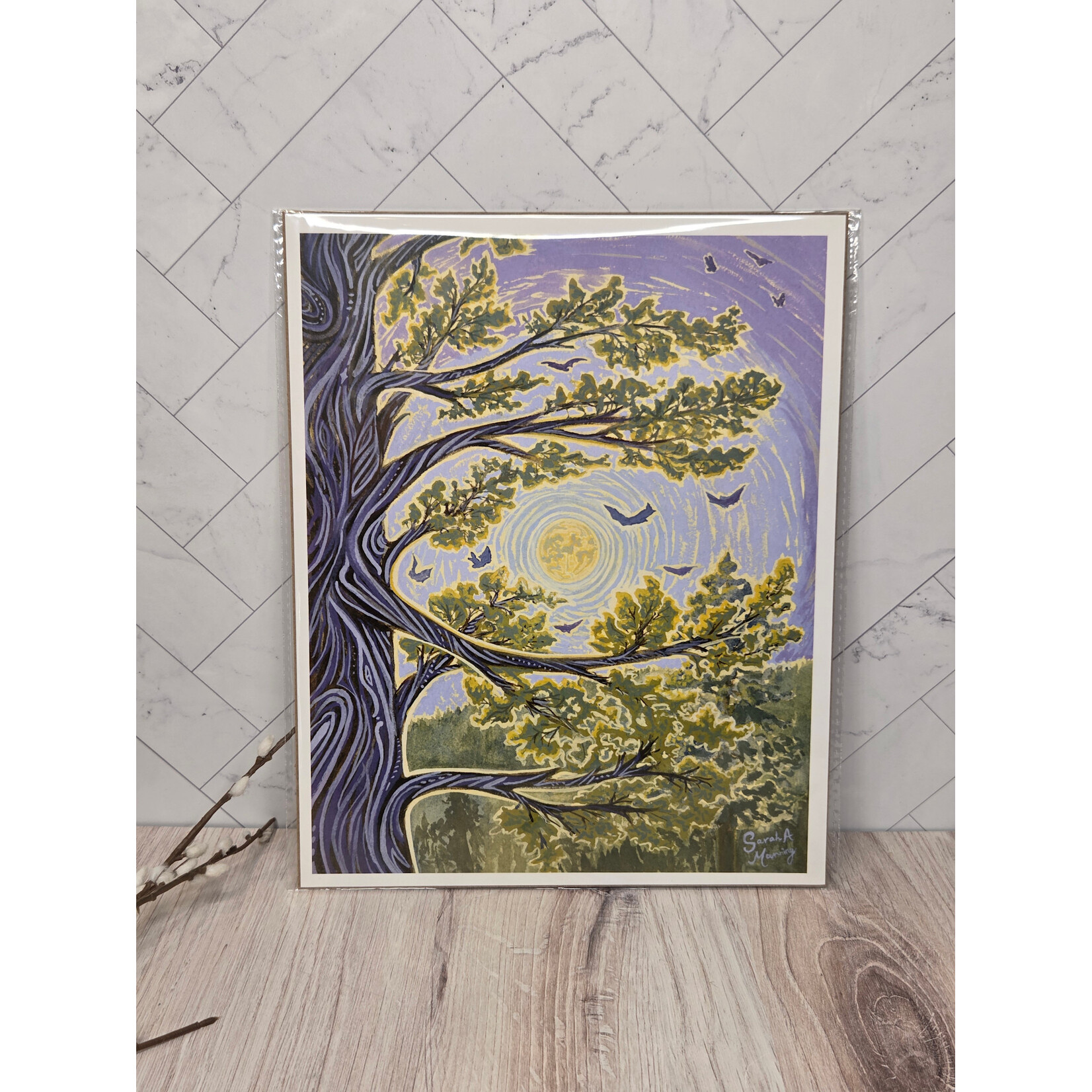 Sarah Manning "Bats & Brambles" - giclee print - 8x10"