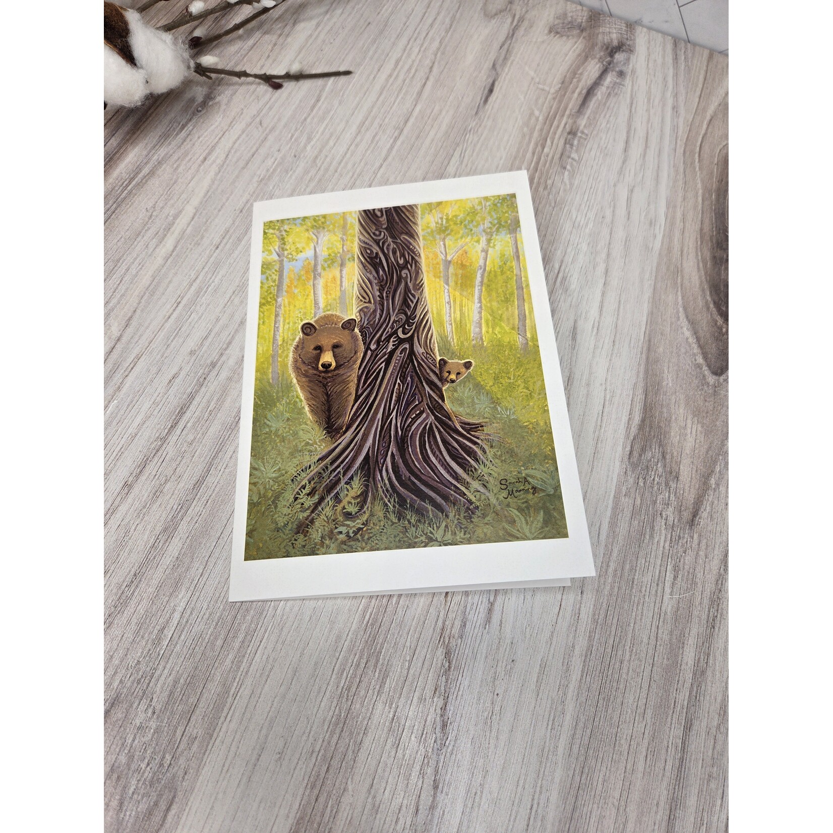 Sarah Manning Autumn Bears Card - 5x7"