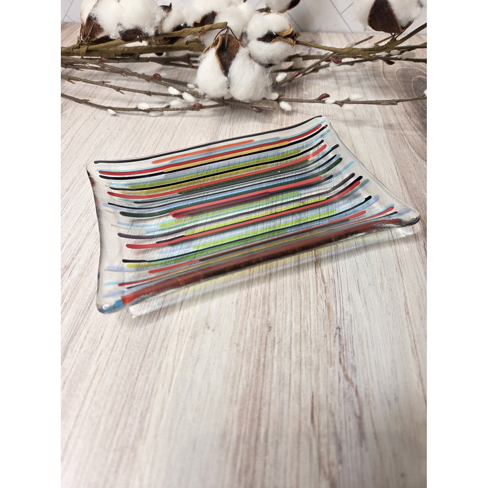 LoKo Multi Colored Soap Dish - 5.5 x 3.5"