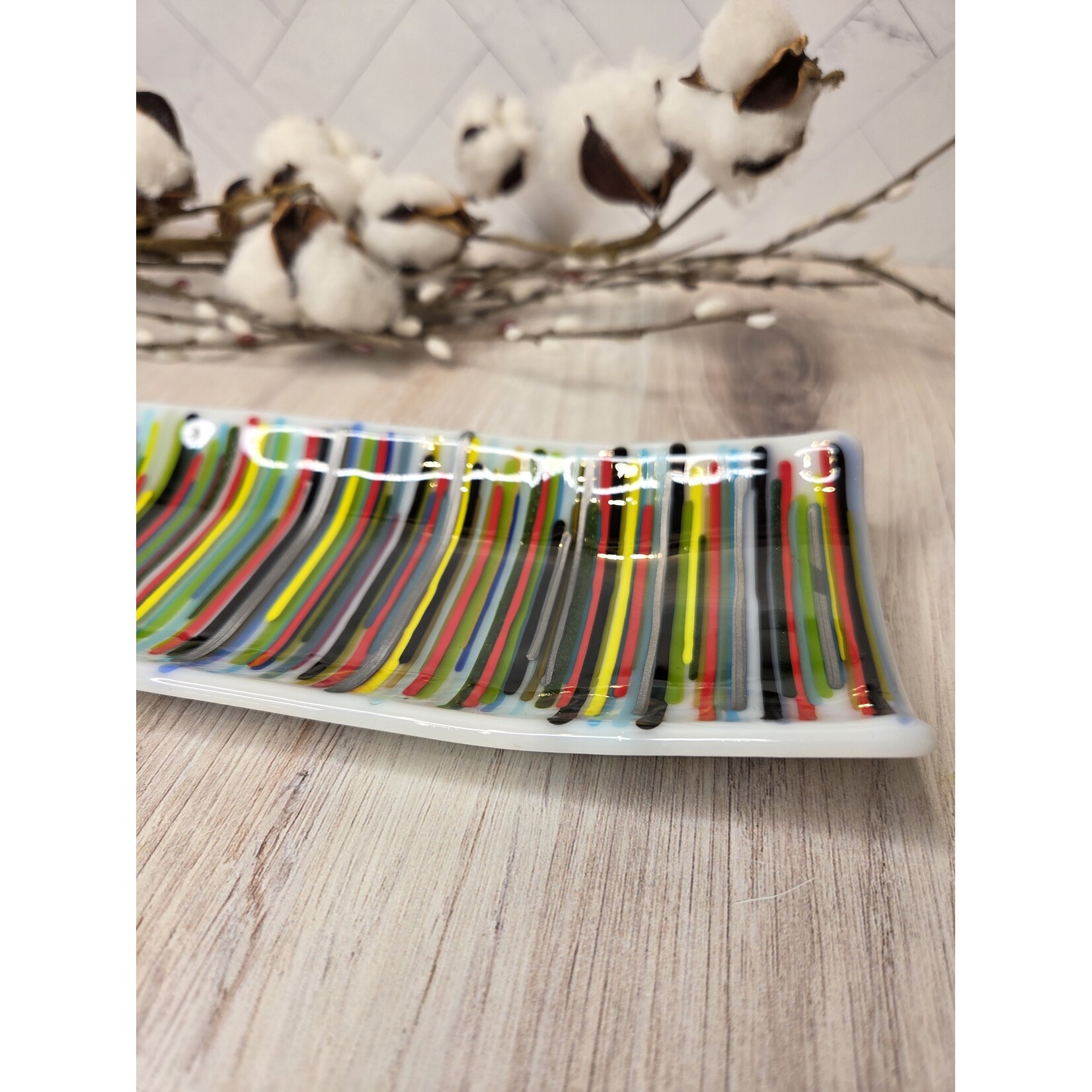 LoKo Multi Color Sushi Plate - 12.5 x 3.5"