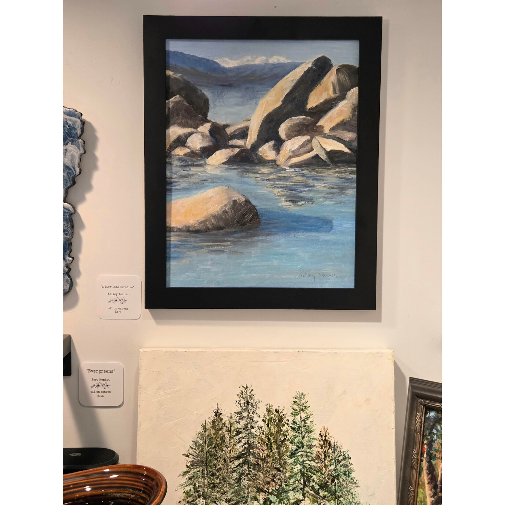 Kelley Werner Arts "A View Into Paradise" - original oil 11x14"