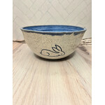 Elaine Randall Bunny Dance Ceramic Bowl  - 8.5" diameter