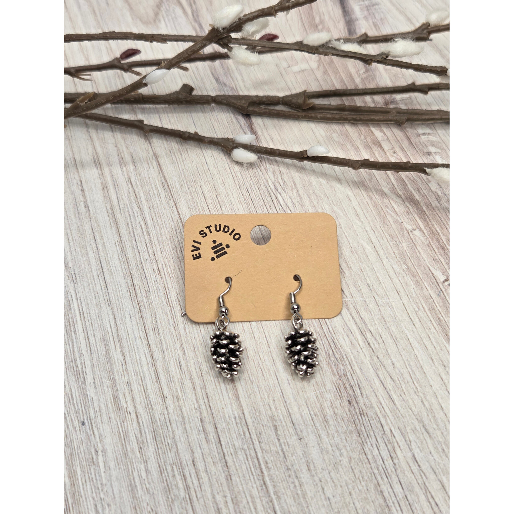 Evi Studio Pinecone Earrings