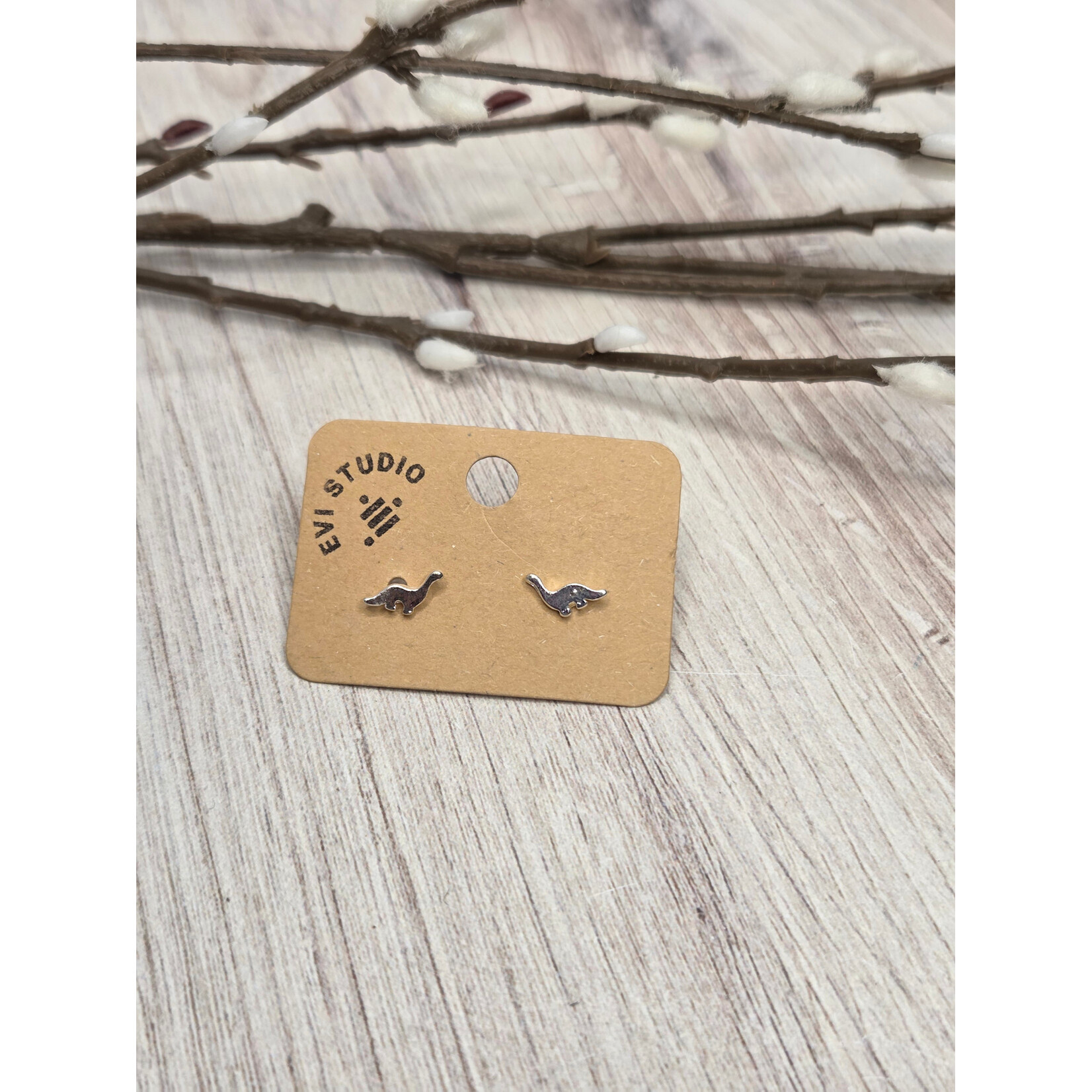 Evi Studio Stainless Steel Post Earrings
