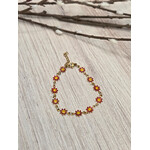 Evi Studio Daisy Chain Bracelet - Red