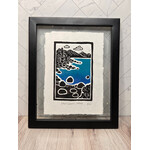 Evi Studio "East Shore Tahoe" - Framed Linocut Print