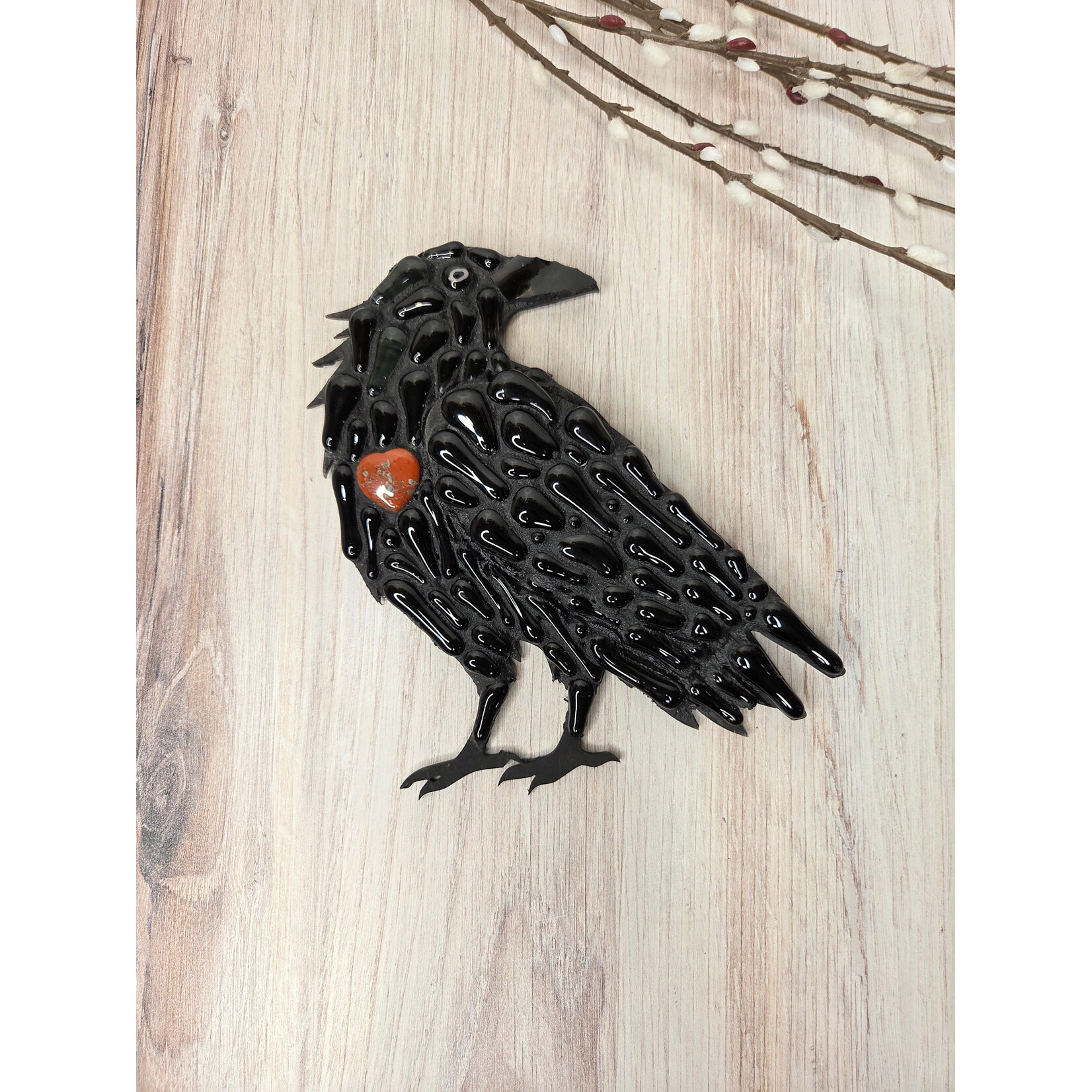 LoKo Wood & Glass Crow - small - B