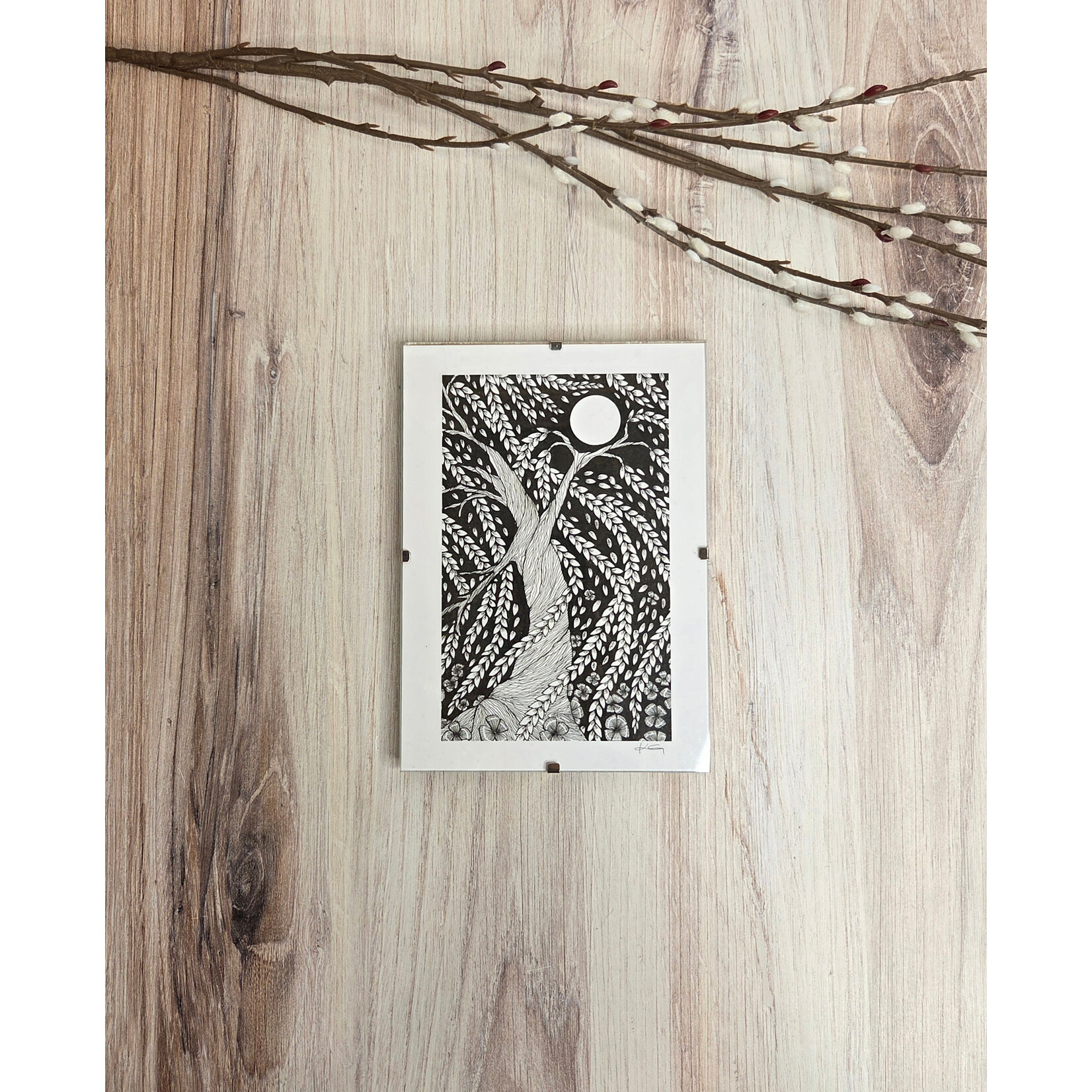 Kim Gazzaniga "Moonrise" - framed print - 5x7"