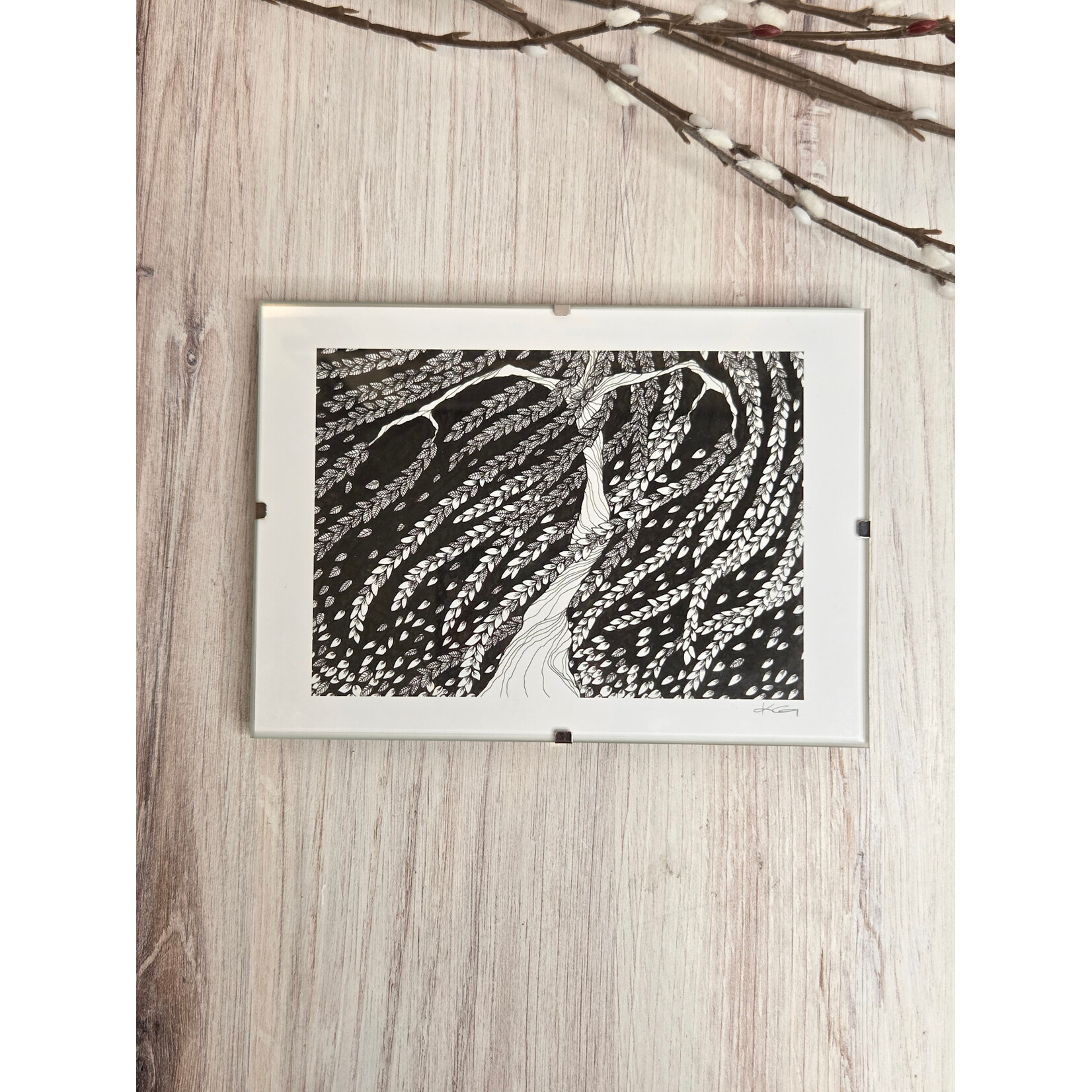 Kim Gazzaniga "The Spell" - framed print - 5x7"