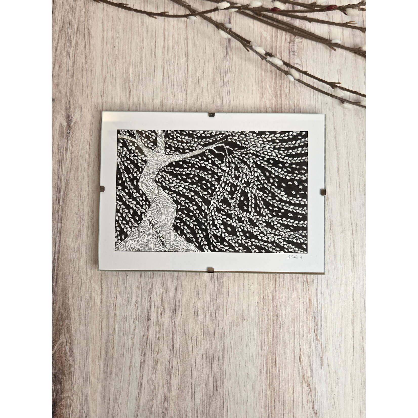 Kim Gazzaniga "Just a Pinch" - framed print - 5x7"