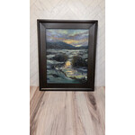 John Randall "Spring Thaw" - oil on board - 18x15"  framed