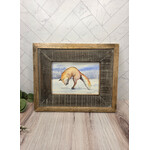 Betsy Hambleton "Fox Trot" - watercolor - 9x11" framed