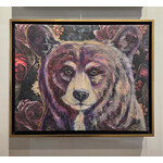 Sara L Smith "Shadow Bear" - mixed media - 12x17" fram ed