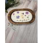 McKinney Creek Candle Company Lavender Woods - botanical wood bowl candle