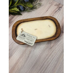 McKinney Creek Candle Company Creekside Tea - classic wood bowl candle