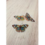Sky Woodland Art Butterfly Glitter Stickers