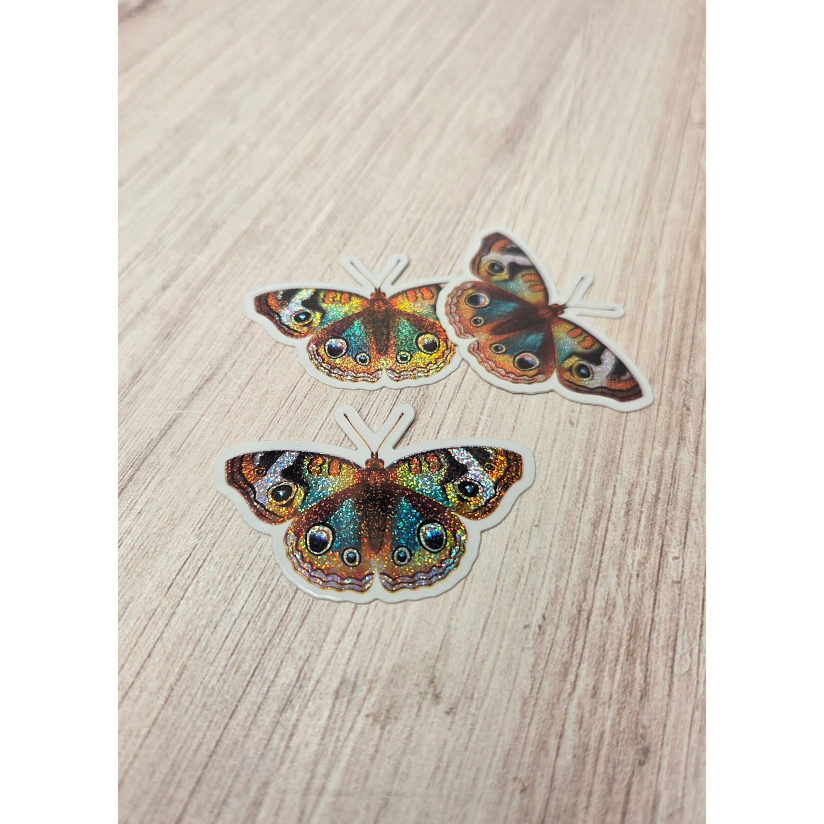 Sky Woodland Art Butterfly Glitter Stickers