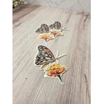 Sky Woodland Art Butterfly on Flower Stickers (transparent)