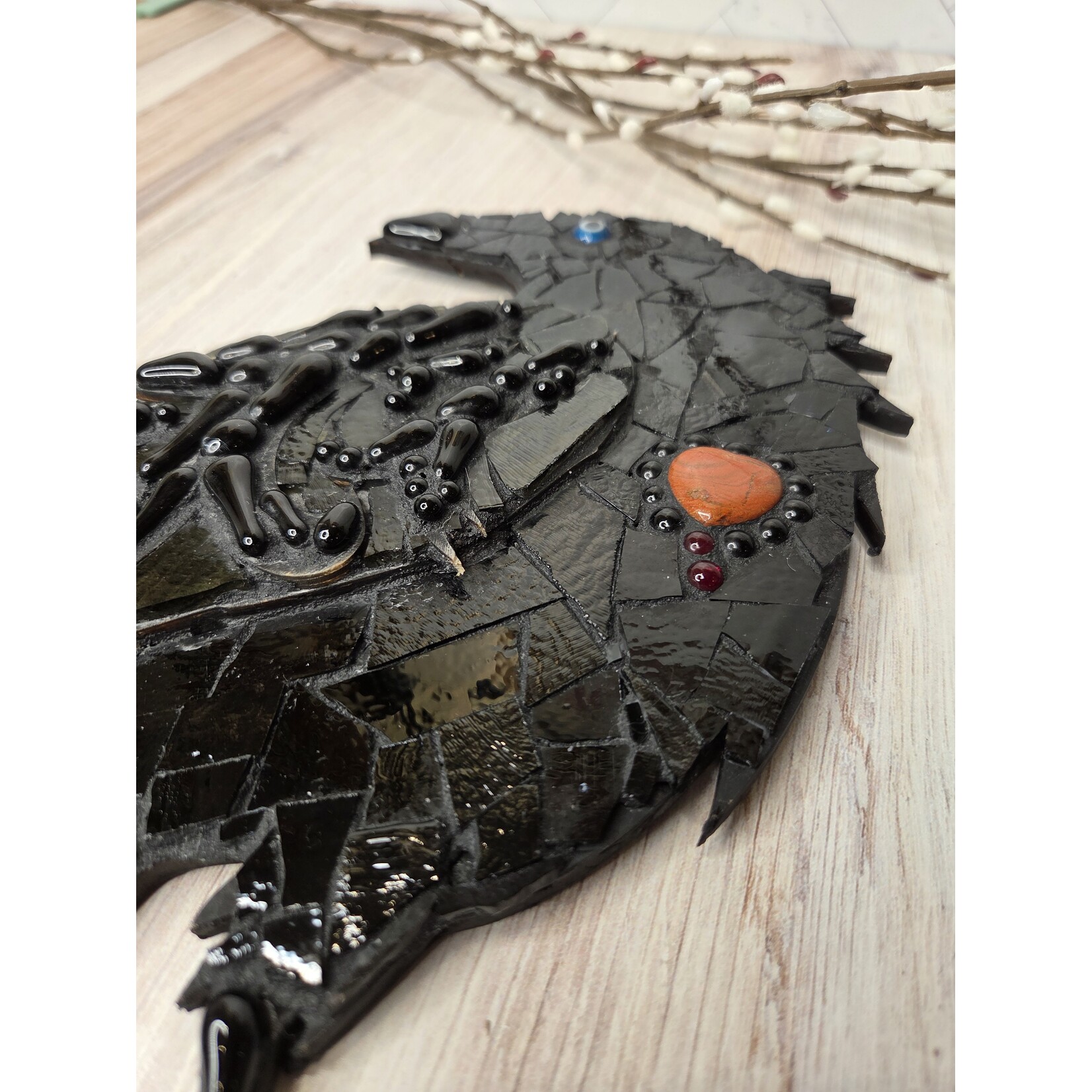 LoKo Wood & Glass Crow - small - C