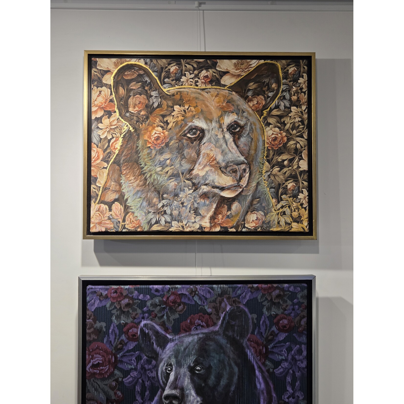 Sara L Smith "Golden Girl" - mixed media - framed