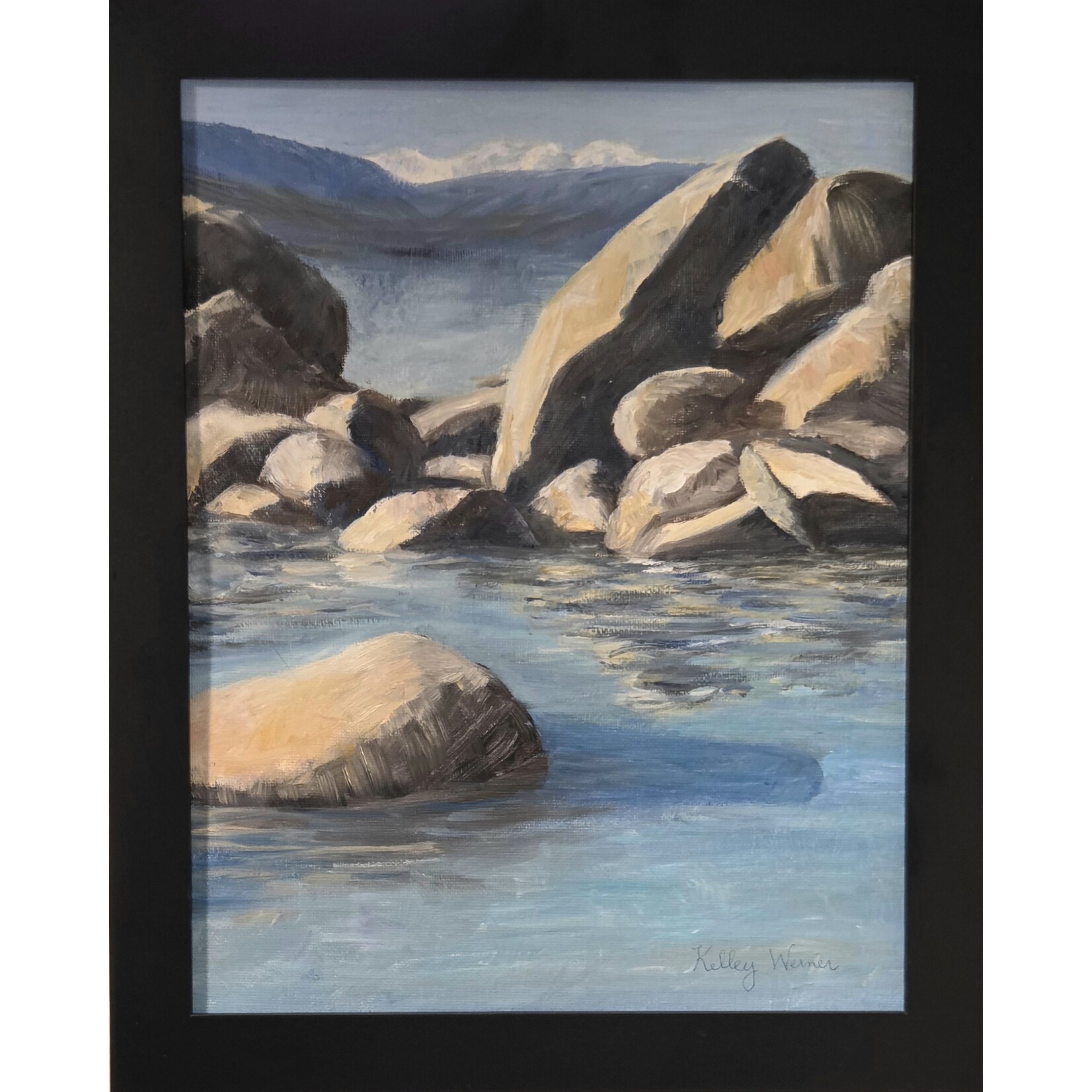 Kelley Werner Arts "A View Into Paradise" - original oil 11x14"