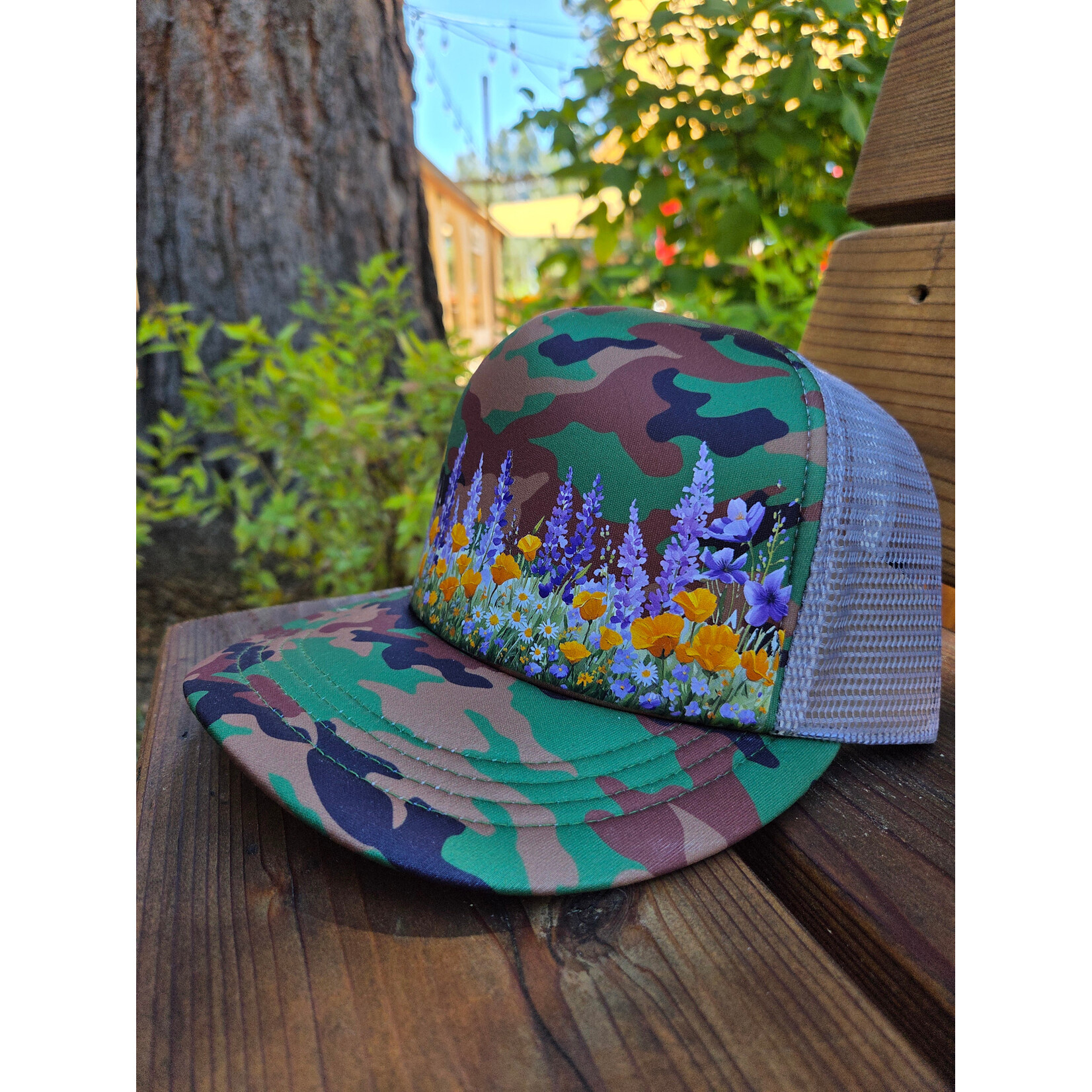 We the Trees Wildflower Hat - Foam Trucker - Camo - 58cm