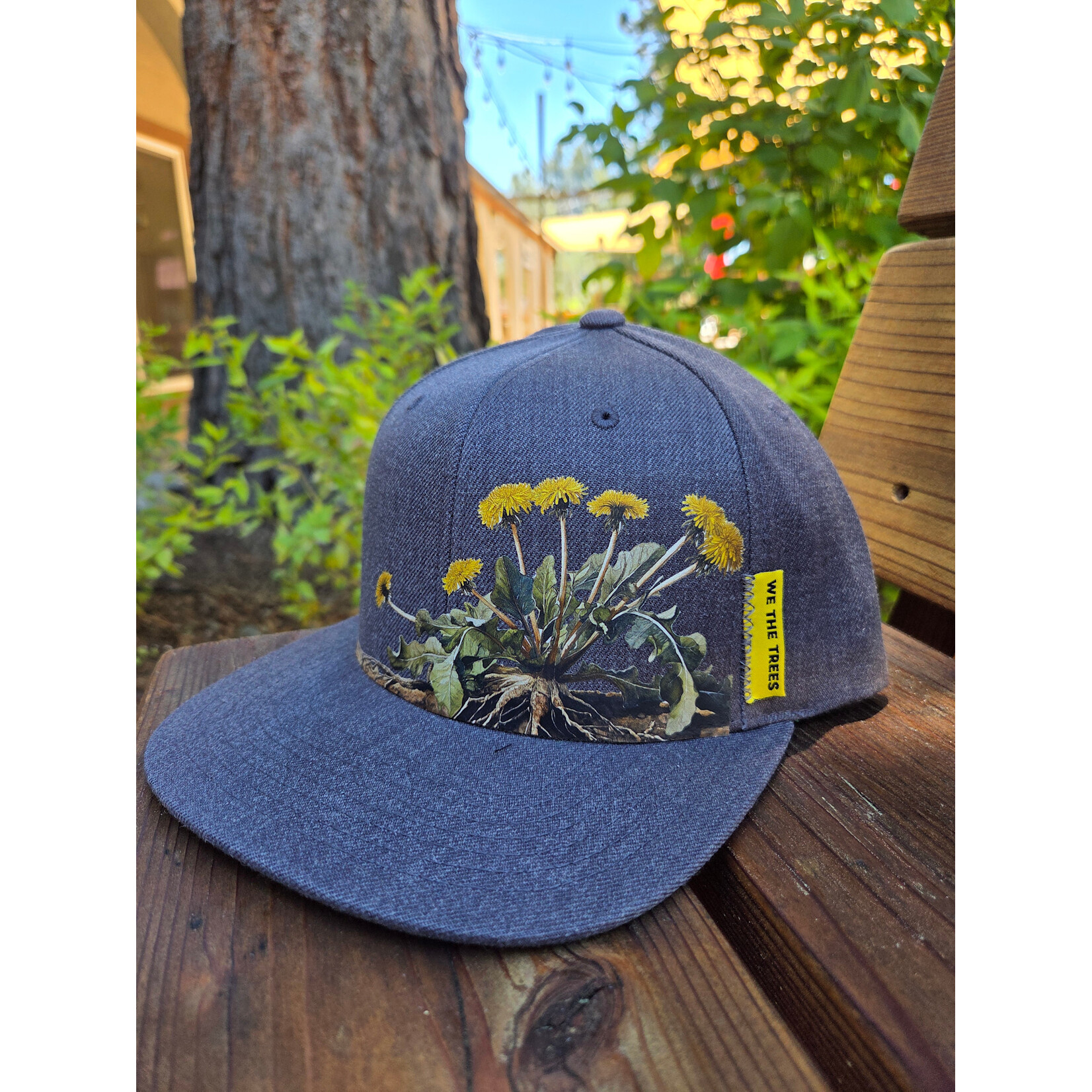 We the Trees Dandelion Hat - Flat Bill - Gray