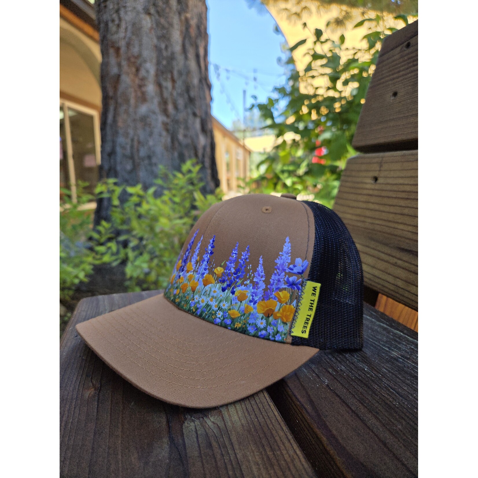 We the Trees Wildflower Hat - Classic Baseball Style - Coffee/Black