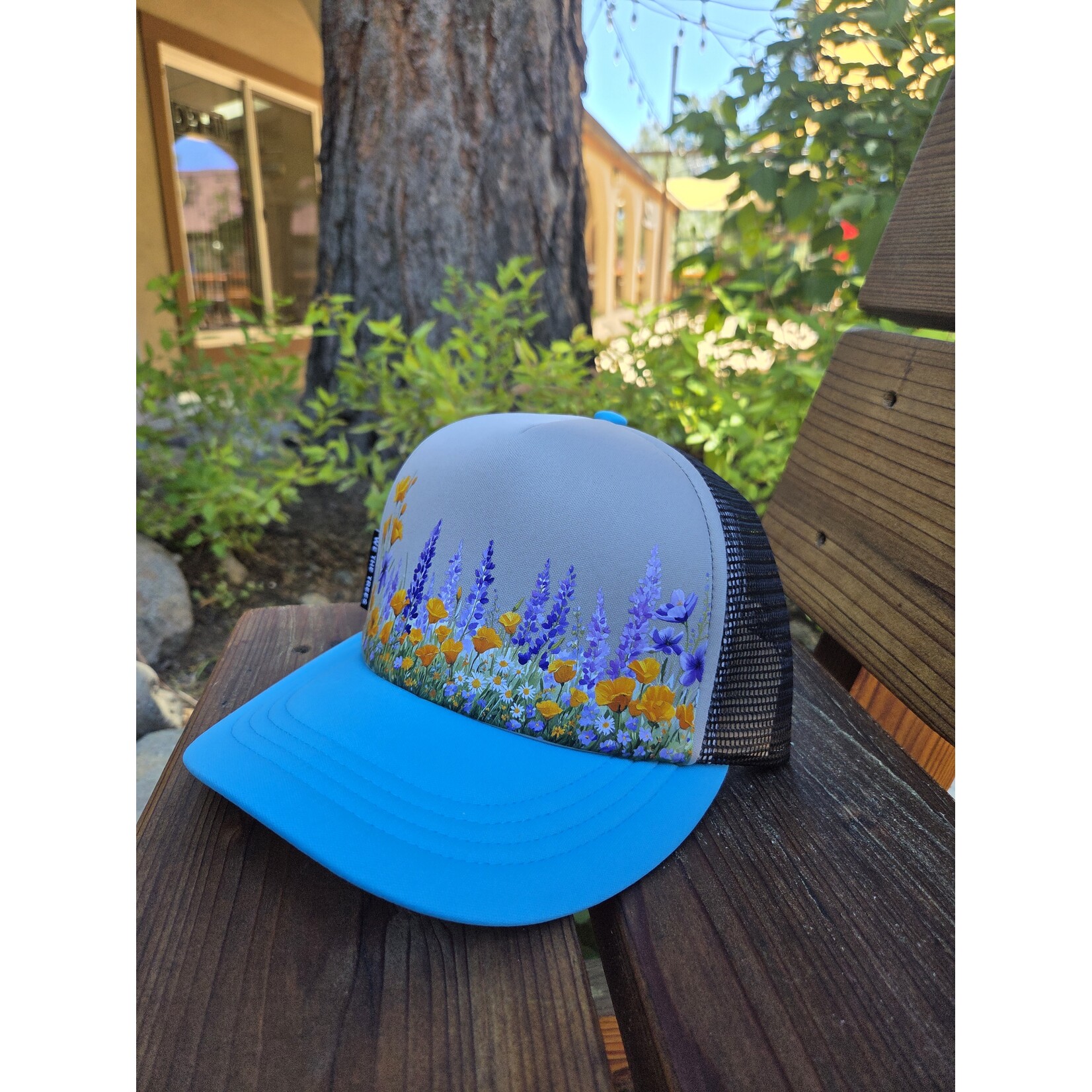 We the Trees Wildflower Hat - Foam Trucker - Blue/Gray/Black - 58cm