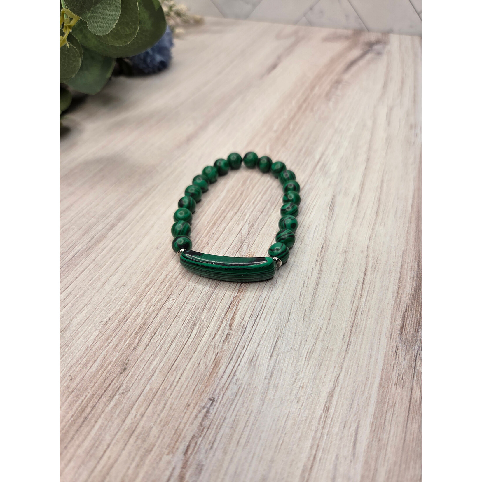 Mary Eastman Jadeite Beaded Bracelet