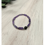 Mary Eastman Amethyst Beaded Bracelet