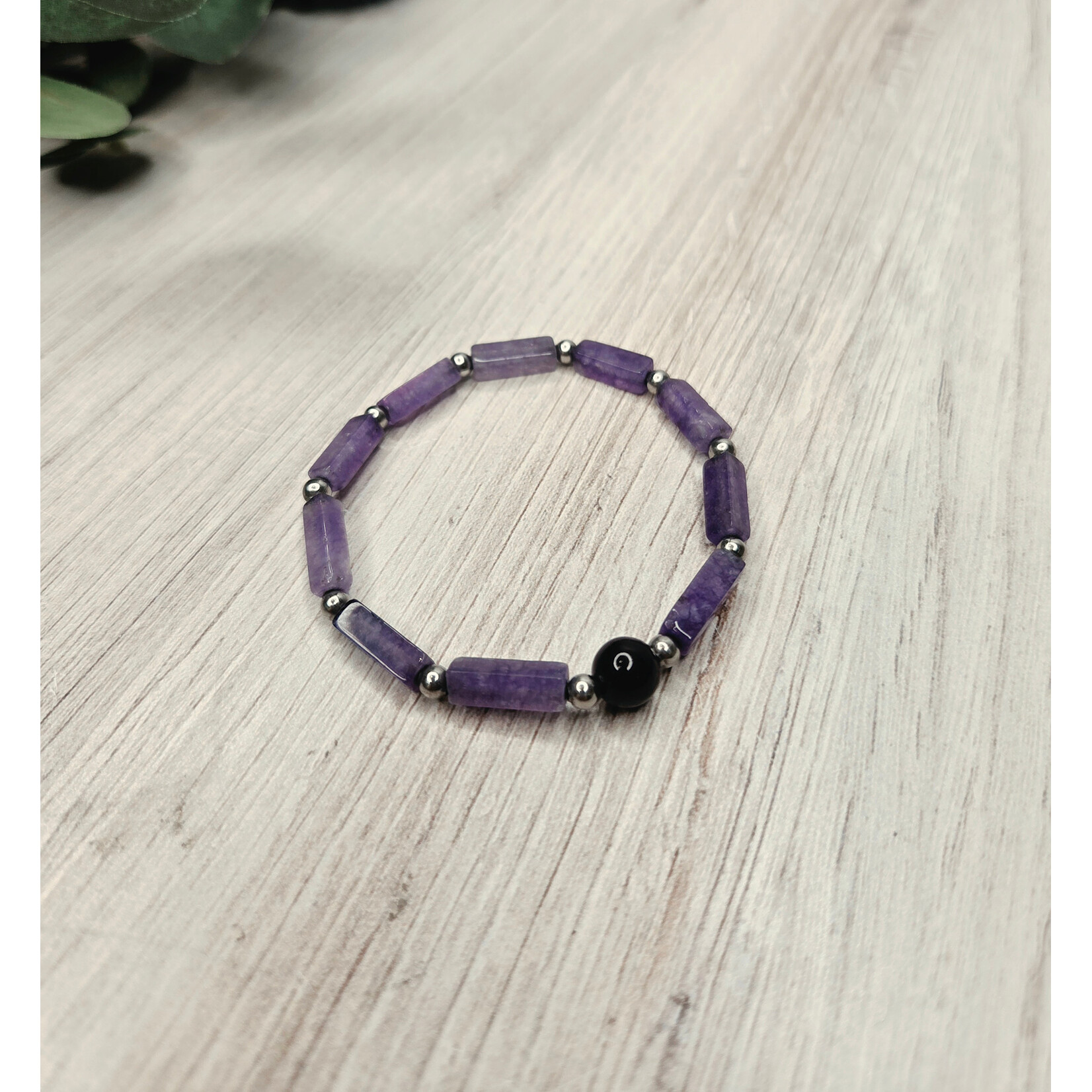 Mary Eastman Amethyst Beaded Bracelet