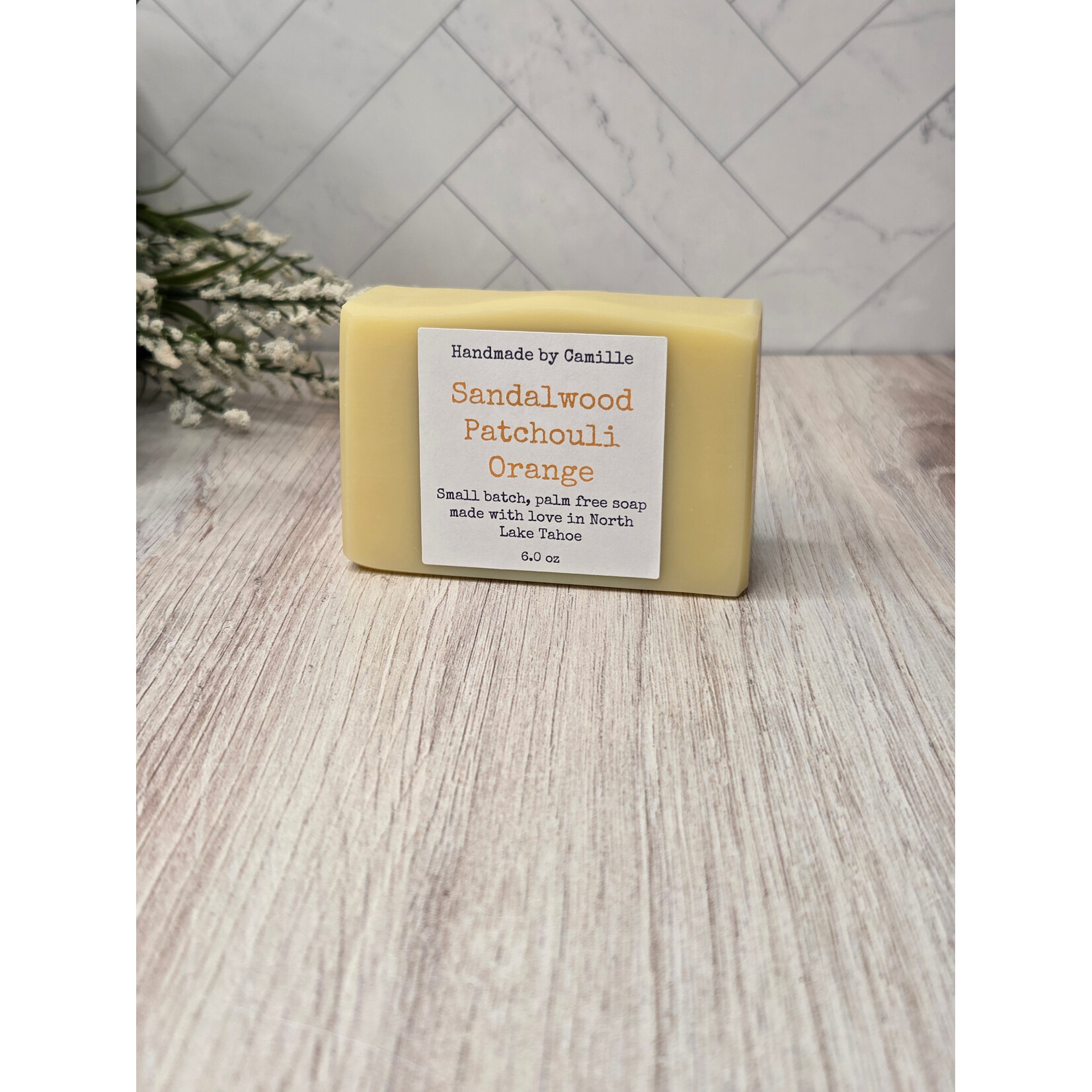 Handmade by Camille Soap - Sandalwood, Patchouli, Orange