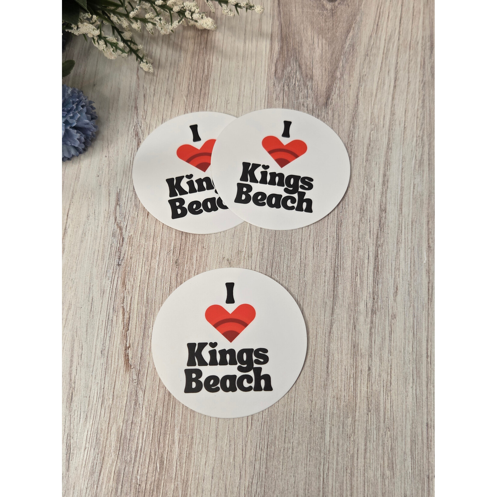 Stirling Studios I Love Kings Beach Sticker