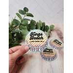 Stirling Studios Kings Beach Striped Glitter Sticker - 3"