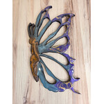Donna Kotey Butterfly - Wood & Resin - blue & purple/ side profile