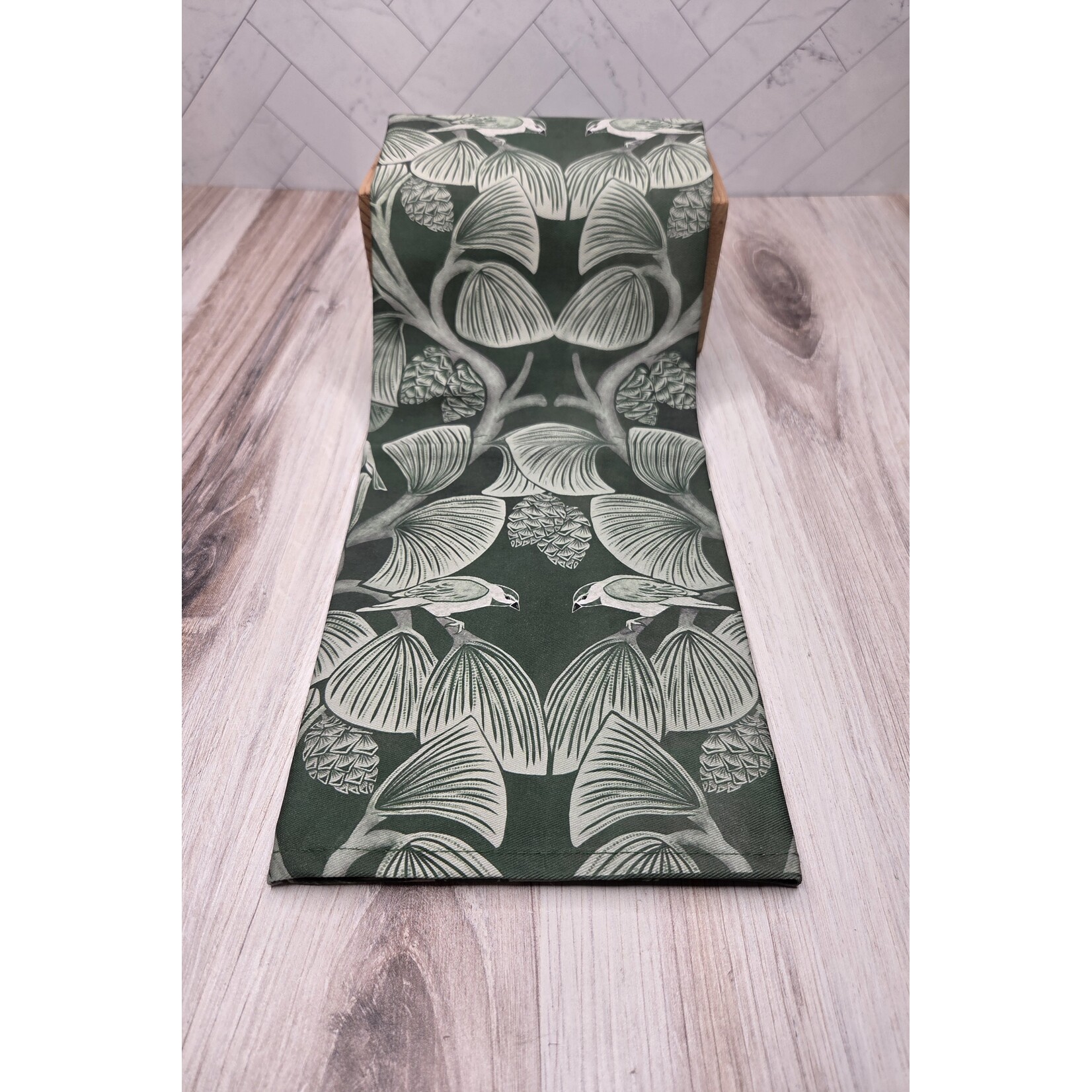 Mairin Kareli Design Tea Towel -  Jeffery Pine Damask