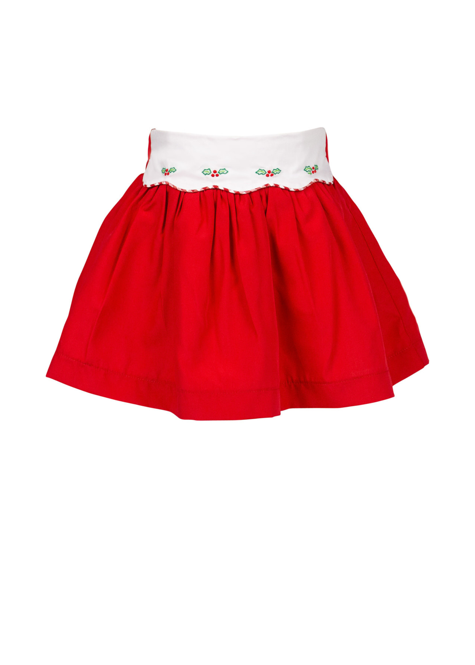 Proper Peony Tinsel Red Skirt