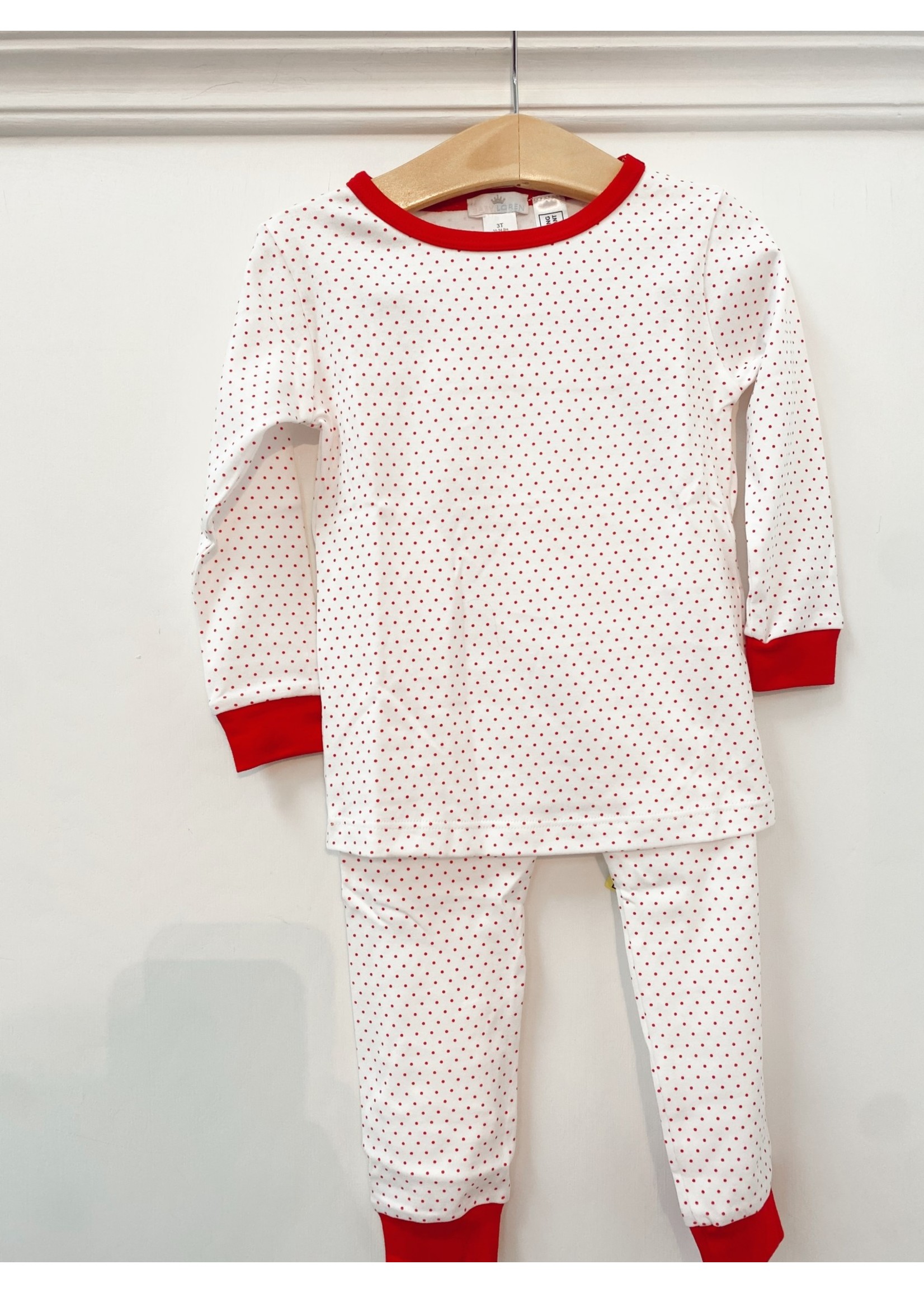 Baby Loren Red Dots 2 piece Pajamas
